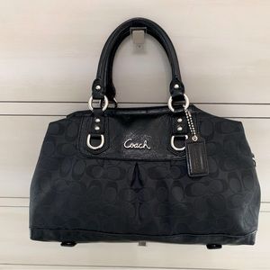 Coach Legacy Satchel with signature C print